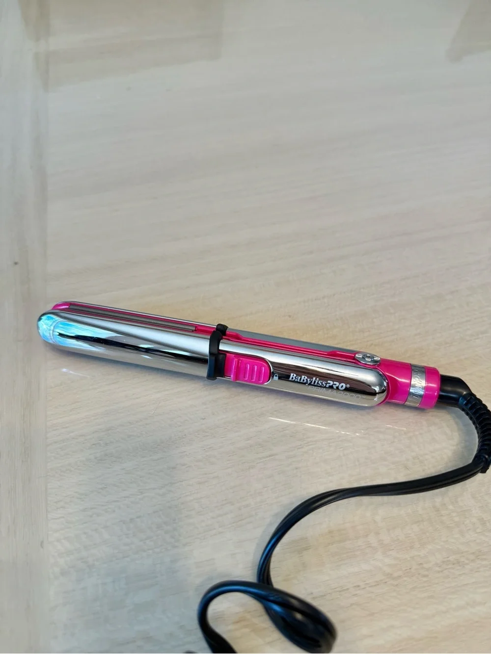 Babylisspro Pink nano travel hair straighter curling iron Travel Pouch Case 3/4”